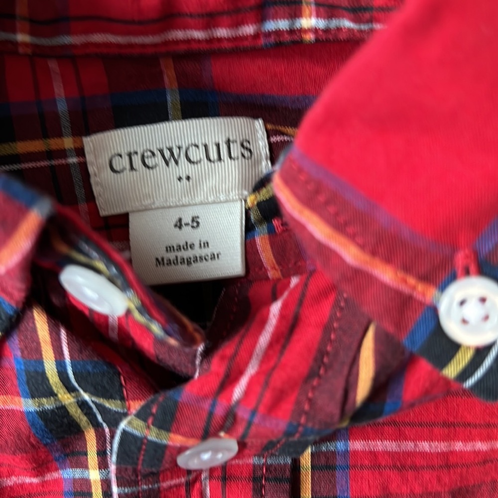 CREWCUTS | Button down Plaid Shirt - Picture 3 of 4